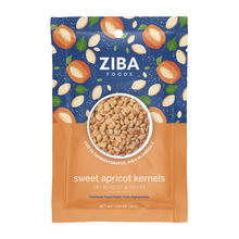 Load image into Gallery viewer, Ziba Foods - Sweet Apricot Seeds (Dry Roasted & Salted) Vegan 1oz
