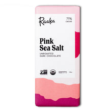 Load image into Gallery viewer, Raaka Chocolate - 71% Pink Sea Salt Chocolate Bar