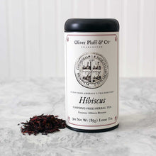 Load image into Gallery viewer, Oliver Pluff & Company - Hibiscus - Loose Tea in Signature Tea Tin