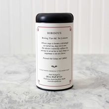 Load image into Gallery viewer, Oliver Pluff & Company - Hibiscus - Loose Tea in Signature Tea Tin