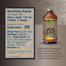 Load image into Gallery viewer, Portland Syrups - Hazelnut Syrup 12 oz - Coffee Syrup