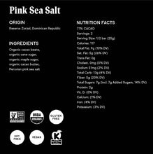 Load image into Gallery viewer, Raaka Chocolate - 71% Pink Sea Salt Chocolate Bar