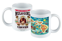 Load image into Gallery viewer, HULA GIRL 2 TONE COLORED MUG 11oz: Maroon