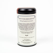 Load image into Gallery viewer, Oliver Pluff & Company - Scottish Breakfast - Loose Tea in Signature Tin