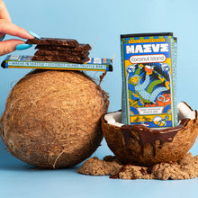Load image into Gallery viewer, Seattle Chocolate Presents MAEVE - Coconut Island (Coconut Sea Salt) Truffle Bar