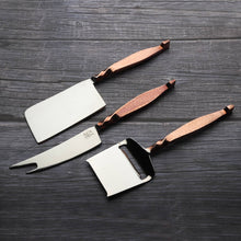 Load image into Gallery viewer, INOX artisans - Twisted Urban Cheese Knife 3 Pc. Set