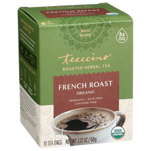 Load image into Gallery viewer, Teeccino - French Roast Roasted Herbal Tea- Organic: 10 tea bags