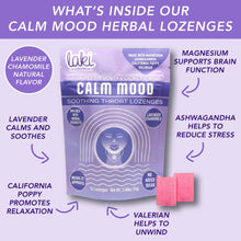 Load image into Gallery viewer, Laki Naturals - Functional Herbal Lozenges - Calm Mood: Calm Mood - Lavender Chamomile