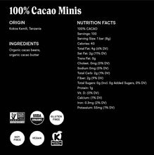 Load image into Gallery viewer, Raaka Chocolate - 100% Cacao Mini Chocolate Bars (100ct box)