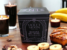 Load image into Gallery viewer, The Violet Moon Tea Co. - Banana Big Bang Oolong, Banana Bread Tea Blend 1.6oz Tin