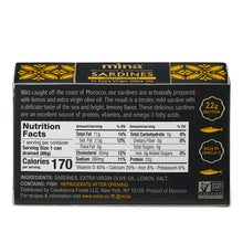Load image into Gallery viewer, Mina - 4.4 oz Sardines In Extra Virgin Olive Oil with Lemon