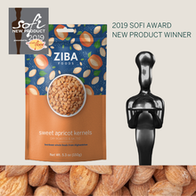 Load image into Gallery viewer, Ziba Foods - Sweet Apricot Seeds (Dry Roasted & Salted) Vegan 1oz