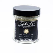Load image into Gallery viewer, Salinity Finishing Salt - Jar - Rogue’s Heavenly Blue Cheese Finishing Salt: 3 oz pinch jar