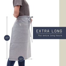 Load image into Gallery viewer, MEEMA - Bistro Apron (long) SOLID BLUE