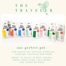Load image into Gallery viewer, Twin Engine Coffee - "Perfect 1 Pot" Cigar No.1 Traveler 2 oz /Organic Fair Trade: Dark Roast