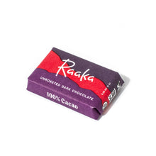 Load image into Gallery viewer, Raaka Chocolate - 100% Cacao Mini Chocolate Bars (100ct box)
