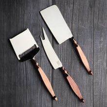 Load image into Gallery viewer, INOX artisans - Twisted Urban Cheese Knife 3 Pc. Set