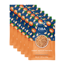 Load image into Gallery viewer, Ziba Foods - Sweet Apricot Seeds (Dry Roasted & Salted) Vegan 1oz