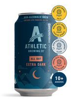 Load image into Gallery viewer, Athletic Brewing Company - All Out Extra Dark (Non-Alcoholic) 24-Can Case of 4x6-Packs