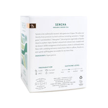 Load image into Gallery viewer, Rishi Tea & Botanicals - Sencha Organic Green Tea Sachets