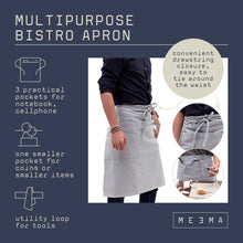 Load image into Gallery viewer, MEEMA - Bistro Apron (long) SOLID BLUE
