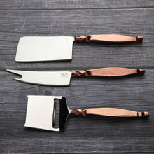 Load image into Gallery viewer, INOX artisans - Twisted Urban Cheese Knife 3 Pc. Set