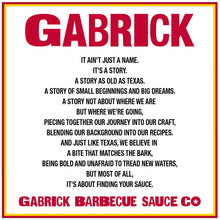 Load image into Gallery viewer, Gabrick BBQ Sauce Co. | Texas BBQ Sauce - Texas Tang BBQ Sauce