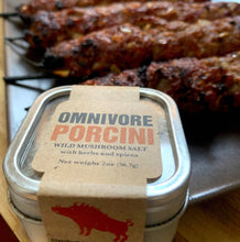 Load image into Gallery viewer, 2 oz Omnivore Wild Porcini Sea Salt blend -Tin