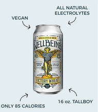 Load image into Gallery viewer, Wellbeing Brewing - Victory Wheat w/Electrolytes 16oz cans