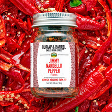 Load image into Gallery viewer, Burlap & Barrel - Jimmy Nardello Pepper Flakes - Single Origin Spice: 0.9 oz glass jar