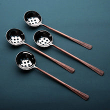 Load image into Gallery viewer, INOX artisans - Ridge Design Copper Antique Olive Spoons 4 Pcs. Set