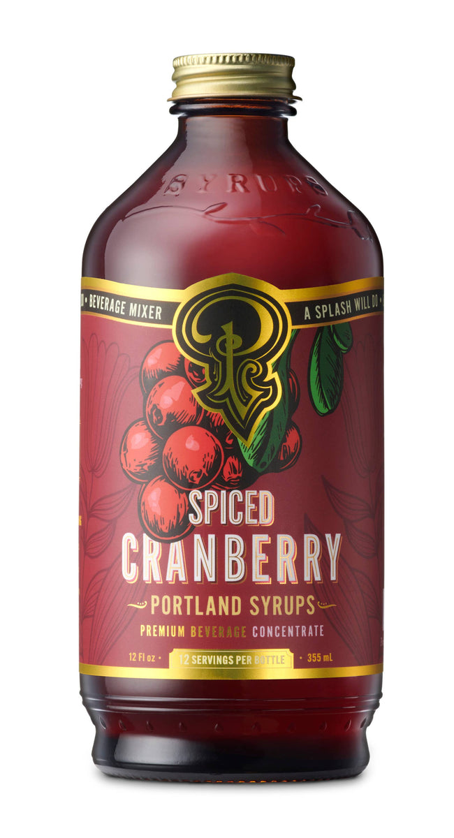 Portland Syrups Spiced Cranberry Syrup 12 oz cocktail / mocktail d