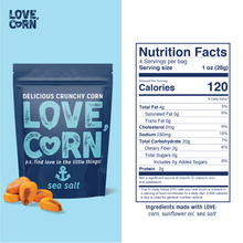 Load image into Gallery viewer, LOVE CORN Sea Salt 4oz
