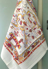 Load image into Gallery viewer, Red and White Kitchen Company - Alaska Map Retro Flour Sack Kitchen Towel
