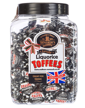 Load image into Gallery viewer, CANDYLO - Walkers Liquorice Toffee 1.25kg Jar
