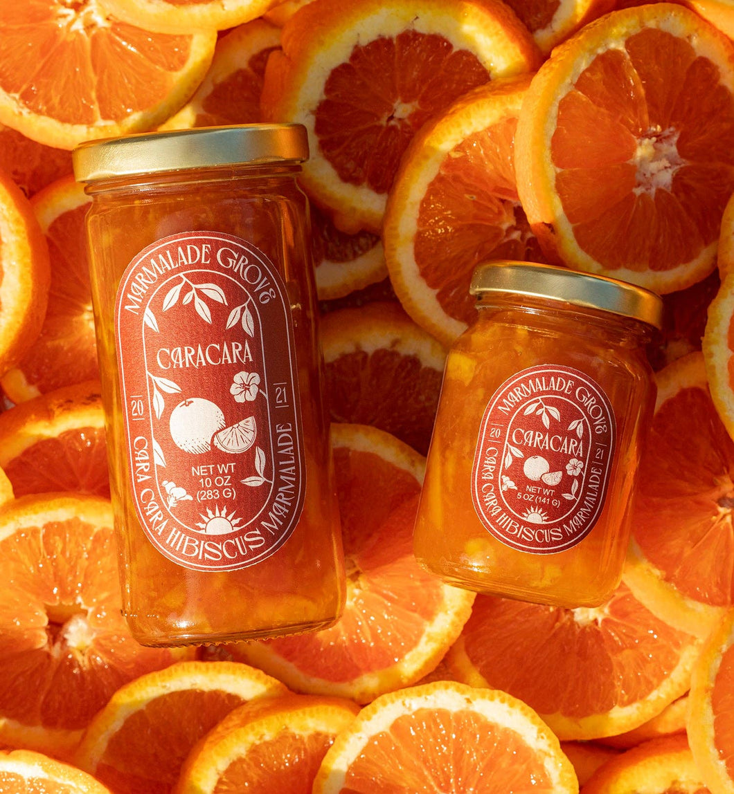 Marmalade Grove - Cara Cara & Hibiscus Marmalade: 10oz Marmalade Jar