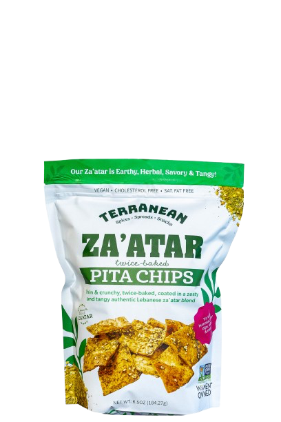 Terranean Herbs & Spices - Za'atar Twice-Baked Pita Chips