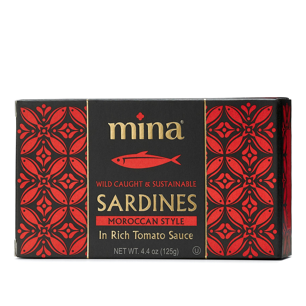 Mina - 4.4 oz Sardines Moroccan Style In Rich Tomato Sauce
