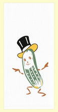 Load image into Gallery viewer, Red and White Kitchen Company - Mr Pickle Retro Flour Sack Kitchen Towel
