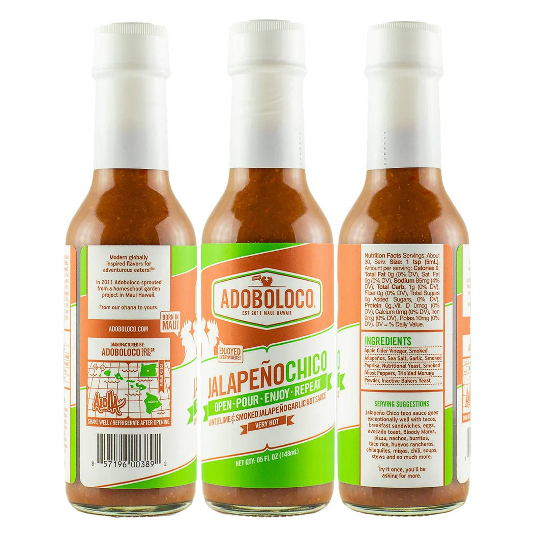 Adoboloco - Adoboloco - JALAPENO CHICO Hot Sauce - VERY HOT