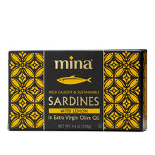 Load image into Gallery viewer, Mina - 4.4 oz Sardines In Extra Virgin Olive Oil with Lemon
