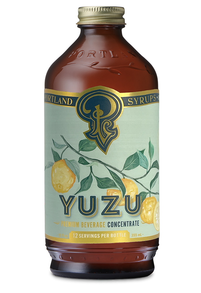 Portland Syrups - Yuzu Syrup 12oz  - cocktail / mocktail mixer