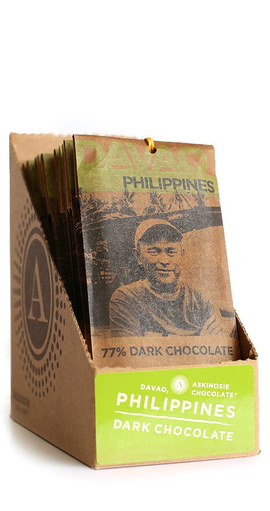 Askinosie Chocolate - 77% Davao, Philippines Dark Chocolate Bar