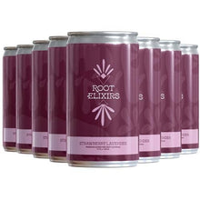 Load image into Gallery viewer, Root Elixirs - Root Elixirs Sparkling Strawberry Lavender Cocktail Mixer
