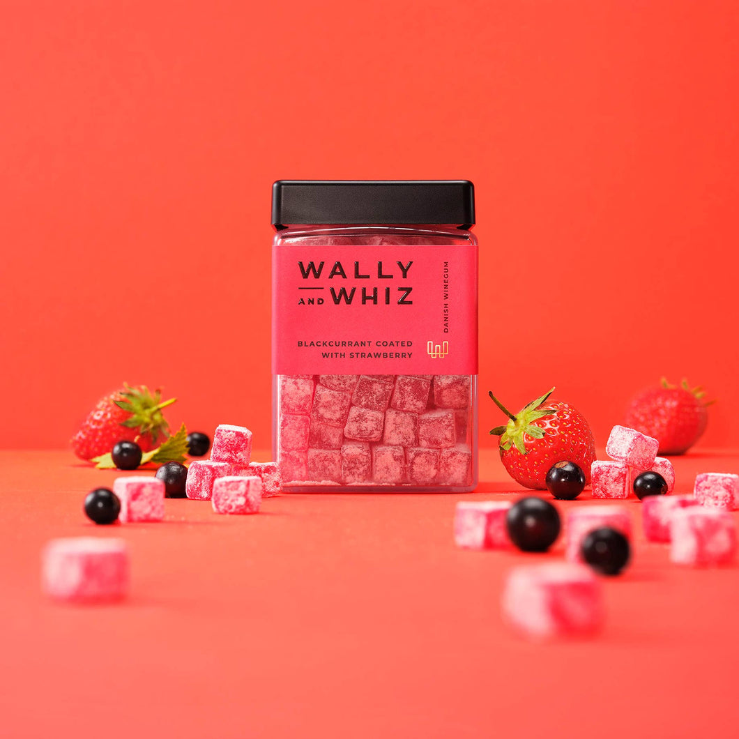 Sweetish- Swedish Candy Wholesale - Wally & Whiz Blackcurrant With Strawberry 240g