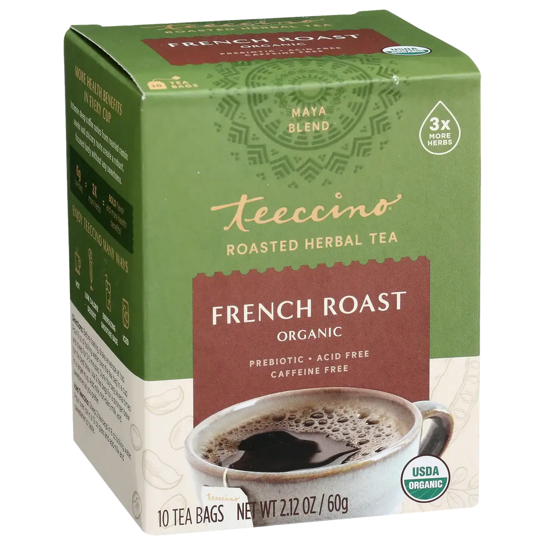 Teeccino - French Roast Roasted Herbal Tea- Organic: 10 tea bags