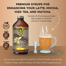 Load image into Gallery viewer, Portland Syrups - Vanilla Syrup 12 oz - Coffee Syrup
