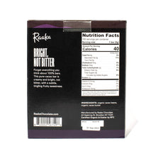 Load image into Gallery viewer, Raaka Chocolate - 100% Cacao Mini Chocolate Bars (100ct box)
