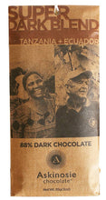 Load image into Gallery viewer, Askinosie Chocolate - 88% Super Dark Blend Chocolate Bar
