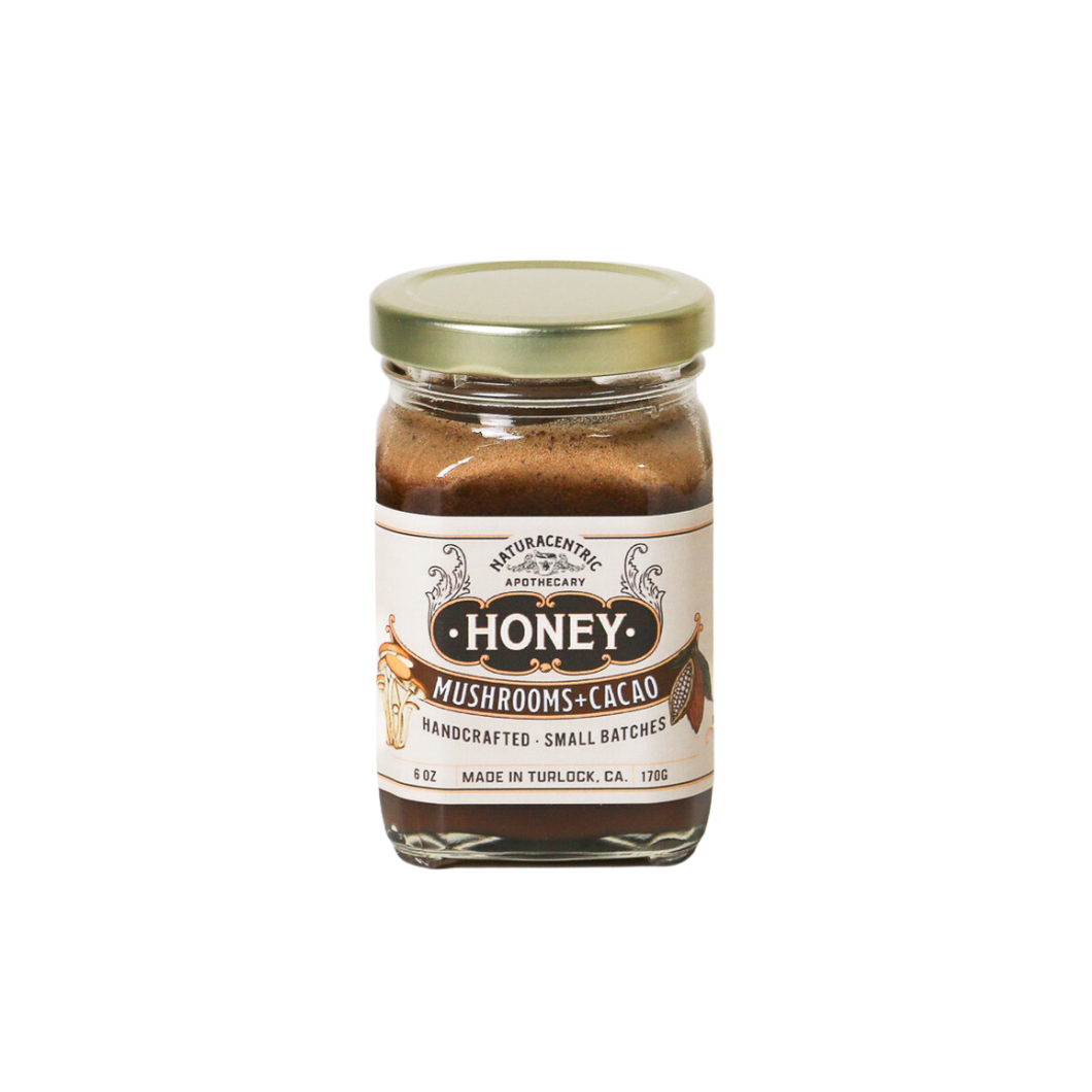 Naturacentric - Medicinal Mushrooms & Cacao Infused Honey